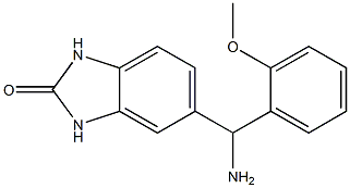 5-[amino(2-methoxyphenyl)methyl]-2,3-dihydro-1H-1,3-benzodiazol-2-one 구조식 이미지