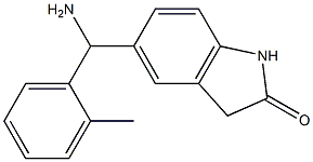 5-[amino(2-methylphenyl)methyl]-2,3-dihydro-1H-indol-2-one 구조식 이미지