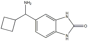 5-[amino(cyclobutyl)methyl]-2,3-dihydro-1H-1,3-benzodiazol-2-one Structure