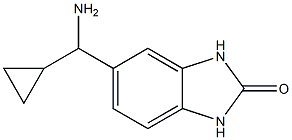 5-[amino(cyclopropyl)methyl]-2,3-dihydro-1H-1,3-benzodiazol-2-one 구조식 이미지