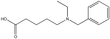 5-[benzyl(ethyl)amino]pentanoic acid Structure