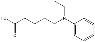 5-[ethyl(phenyl)amino]pentanoic acid Structure