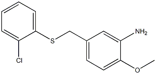 5-{[(2-chlorophenyl)sulfanyl]methyl}-2-methoxyaniline Structure