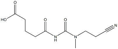 5-{[(2-cyanoethyl)(methyl)carbamoyl]amino}-5-oxopentanoic acid Structure