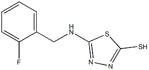 5-{[(2-fluorophenyl)methyl]amino}-1,3,4-thiadiazole-2-thiol Structure