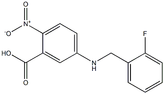 5-{[(2-fluorophenyl)methyl]amino}-2-nitrobenzoic acid 구조식 이미지