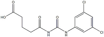 5-{[(3,5-dichlorophenyl)carbamoyl]amino}-5-oxopentanoic acid Structure