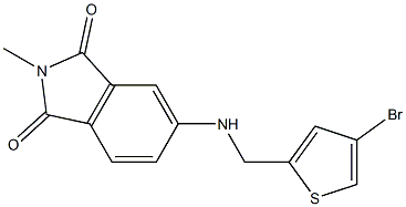 5-{[(4-bromothiophen-2-yl)methyl]amino}-2-methyl-2,3-dihydro-1H-isoindole-1,3-dione Structure