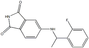 5-{[1-(2-fluorophenyl)ethyl]amino}-2,3-dihydro-1H-isoindole-1,3-dione Structure