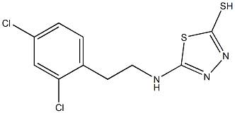 5-{[2-(2,4-dichlorophenyl)ethyl]amino}-1,3,4-thiadiazole-2-thiol Structure