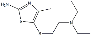 5-{[2-(diethylamino)ethyl]thio}-4-methyl-1,3-thiazol-2-amine 구조식 이미지