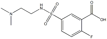 5-{[2-(dimethylamino)ethyl]sulfamoyl}-2-fluorobenzoic acid 구조식 이미지