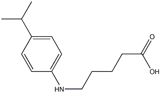 5-{[4-(propan-2-yl)phenyl]amino}pentanoic acid 구조식 이미지