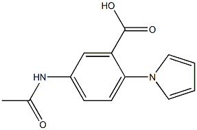 5-acetamido-2-(1H-pyrrol-1-yl)benzoic acid Structure