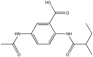 5-acetamido-2-(2-methylbutanamido)benzoic acid 구조식 이미지