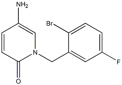 5-amino-1-[(2-bromo-5-fluorophenyl)methyl]-1,2-dihydropyridin-2-one 구조식 이미지
