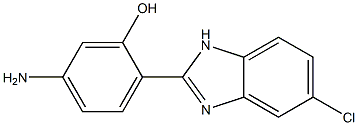 5-amino-2-(5-chloro-1H-1,3-benzodiazol-2-yl)phenol 구조식 이미지