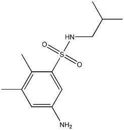 5-amino-2,3-dimethyl-N-(2-methylpropyl)benzene-1-sulfonamide 구조식 이미지
