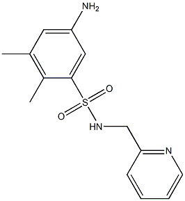 5-amino-2,3-dimethyl-N-(pyridin-2-ylmethyl)benzene-1-sulfonamide 구조식 이미지