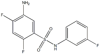 5-amino-2,4-difluoro-N-(3-fluorophenyl)benzene-1-sulfonamide 구조식 이미지