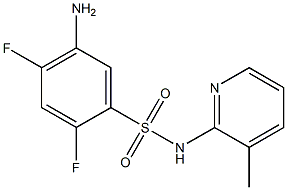 5-amino-2,4-difluoro-N-(3-methylpyridin-2-yl)benzene-1-sulfonamide 구조식 이미지