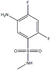 5-amino-2,4-difluoro-N-methylbenzene-1-sulfonamide 구조식 이미지