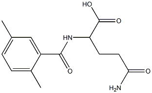 5-amino-2-[(2,5-dimethylbenzoyl)amino]-5-oxopentanoic acid Structure