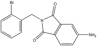 5-amino-2-[(2-bromophenyl)methyl]-2,3-dihydro-1H-isoindole-1,3-dione 구조식 이미지