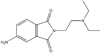5-amino-2-[2-(diethylamino)ethyl]-2,3-dihydro-1H-isoindole-1,3-dione 구조식 이미지
