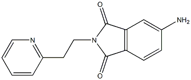 5-amino-2-[2-(pyridin-2-yl)ethyl]-2,3-dihydro-1H-isoindole-1,3-dione 구조식 이미지