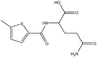 5-amino-2-{[(5-methylthien-2-yl)carbonyl]amino}-5-oxopentanoic acid Structure