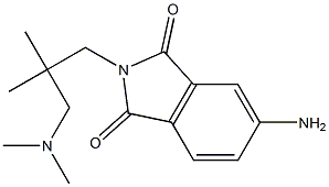 5-amino-2-{2-[(dimethylamino)methyl]-2-methylpropyl}-2,3-dihydro-1H-isoindole-1,3-dione 구조식 이미지