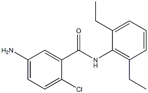 5-amino-2-chloro-N-(2,6-diethylphenyl)benzamide 구조식 이미지