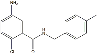 5-amino-2-chloro-N-(4-methylbenzyl)benzamide 구조식 이미지