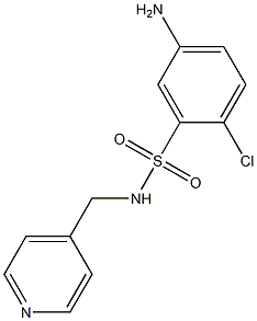 5-amino-2-chloro-N-(pyridin-4-ylmethyl)benzene-1-sulfonamide 구조식 이미지