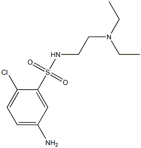 5-amino-2-chloro-N-[2-(diethylamino)ethyl]benzene-1-sulfonamide 구조식 이미지