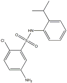 5-amino-2-chloro-N-[2-(propan-2-yl)phenyl]benzene-1-sulfonamide Structure