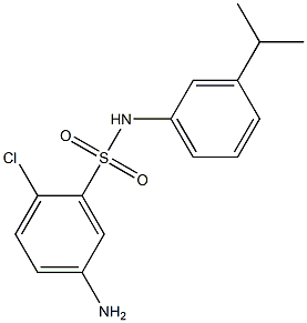 5-amino-2-chloro-N-[3-(propan-2-yl)phenyl]benzene-1-sulfonamide Structure