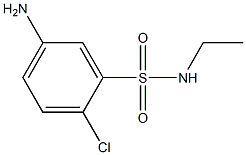 5-amino-2-chloro-N-ethylbenzene-1-sulfonamide 구조식 이미지