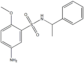 5-amino-2-methoxy-N-(1-phenylethyl)benzene-1-sulfonamide Structure