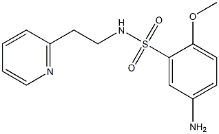 5-amino-2-methoxy-N-[2-(pyridin-2-yl)ethyl]benzene-1-sulfonamide 구조식 이미지