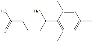 5-amino-5-(2,4,6-trimethylphenyl)pentanoic acid 구조식 이미지