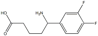 5-amino-5-(3,4-difluorophenyl)pentanoic acid Structure