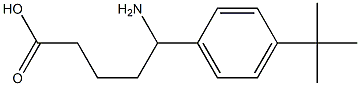 5-amino-5-(4-tert-butylphenyl)pentanoic acid Structure