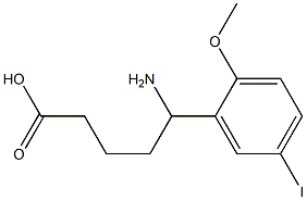 5-amino-5-(5-iodo-2-methoxyphenyl)pentanoic acid 구조식 이미지