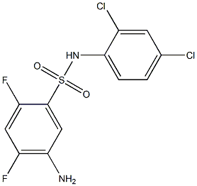 5-amino-N-(2,4-dichlorophenyl)-2,4-difluorobenzene-1-sulfonamide Structure