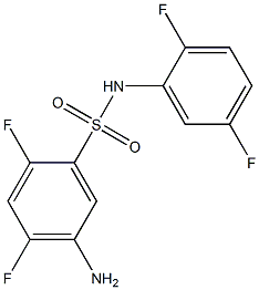 5-amino-N-(2,5-difluorophenyl)-2,4-difluorobenzene-1-sulfonamide 구조식 이미지