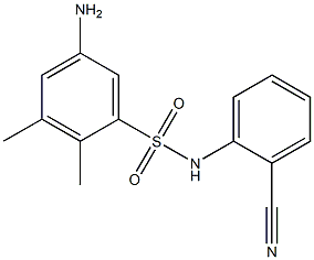 5-amino-N-(2-cyanophenyl)-2,3-dimethylbenzene-1-sulfonamide 구조식 이미지