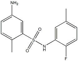 5-amino-N-(2-fluoro-5-methylphenyl)-2-methylbenzene-1-sulfonamide Structure