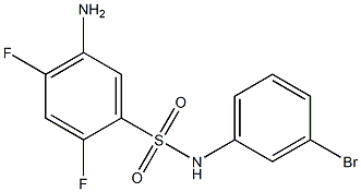 5-amino-N-(3-bromophenyl)-2,4-difluorobenzene-1-sulfonamide 구조식 이미지